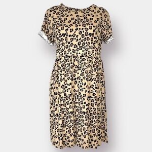 Leopard Girl's Pre-teen Dress Size Small